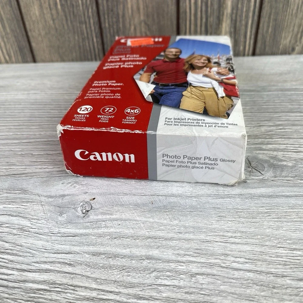 Canon 4x6 Photo Paper Plus Glossy 120 Sheets for inkjet